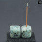 Exquisite crystal agate incense holders—add elegance to any space. CJ