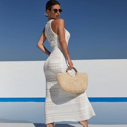 Stylish Hollow Sleeveless Overalls - Perfect for a Sexy Beach Look!" CJ