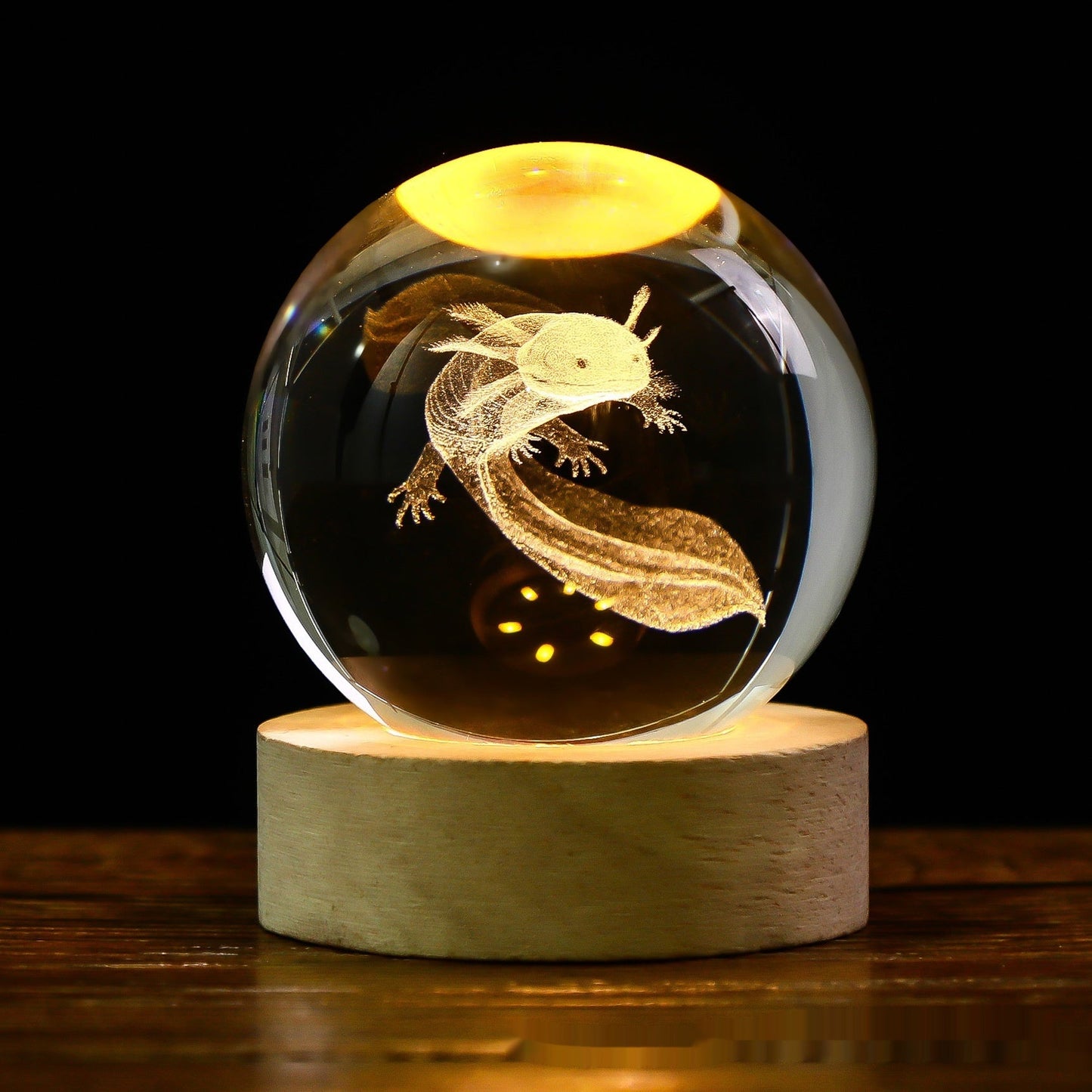 Luminous Starry Sky And Planets Moon Moon Crystal Ball Small Night Lamp Projection Ambience Light Creative Gift New Strange Gift A&S Collection