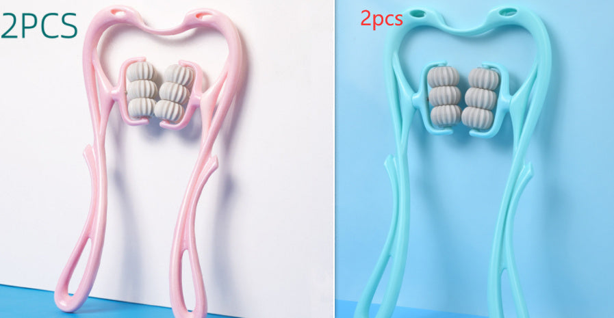 Multifunctional Manual Six-wheel Neck Massager Massage Relieve Roller Massage Tool A&S Collection