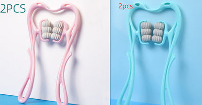Multifunctional Manual Six-wheel Neck Massager Massage Relieve Roller Massage Tool A&S Collection
