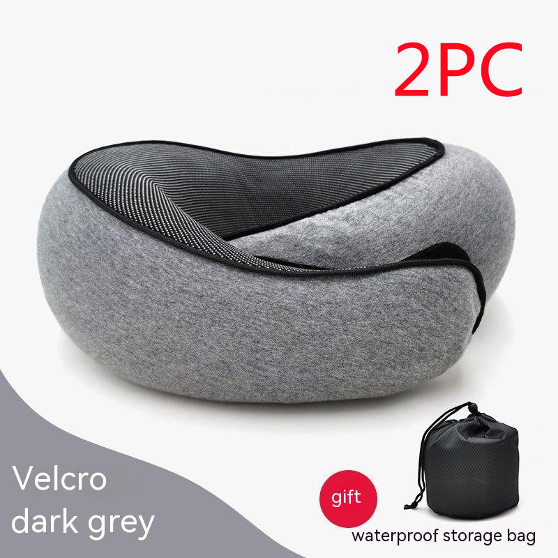 Travel Neck Pillow Non-Deformed Airplane Pillow Travel Neck Cushion Durable U-Shaped Travel Memory Cotton Nap Neck Pillow A&S Collection
