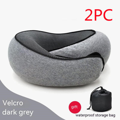 Travel Neck Pillow Non-Deformed Airplane Pillow Travel Neck Cushion Durable U-Shaped Travel Memory Cotton Nap Neck Pillow A&S Collection