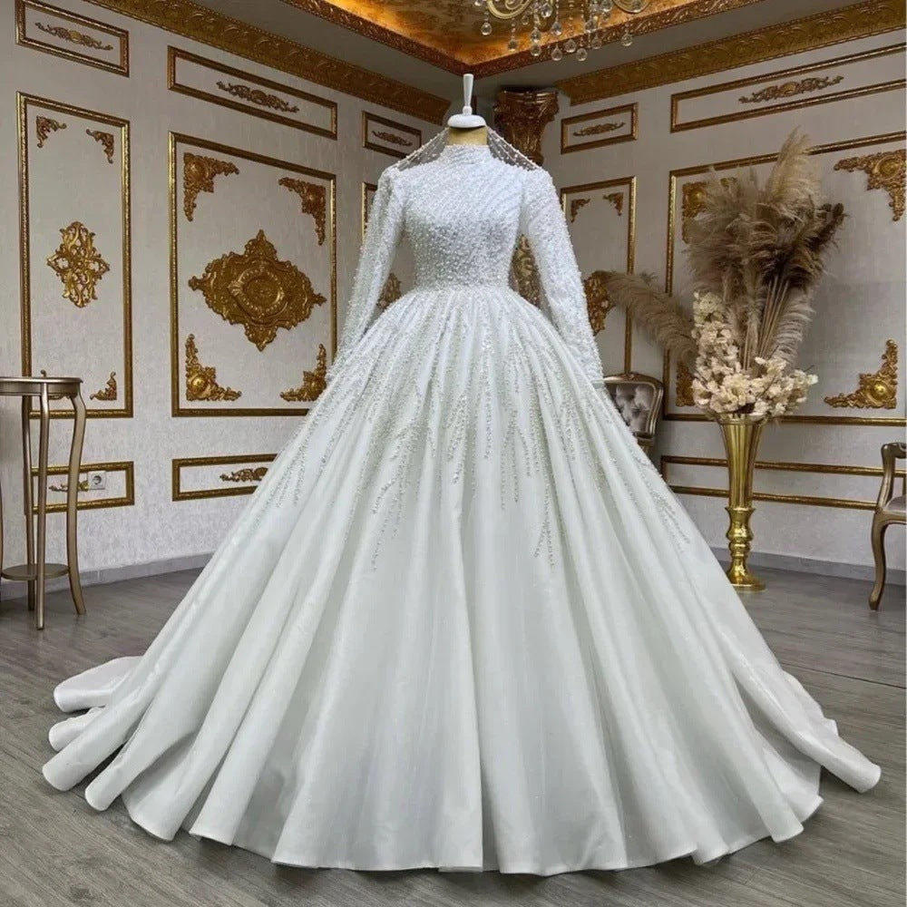 Bride Owner Wedding Dress Trailing Wedding Pettiskirt.