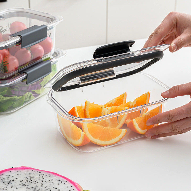 Transparent Sealed Microwave Oven Fresh-Keeping Box - Durable, Space-Saving Design for Food Storage CJ