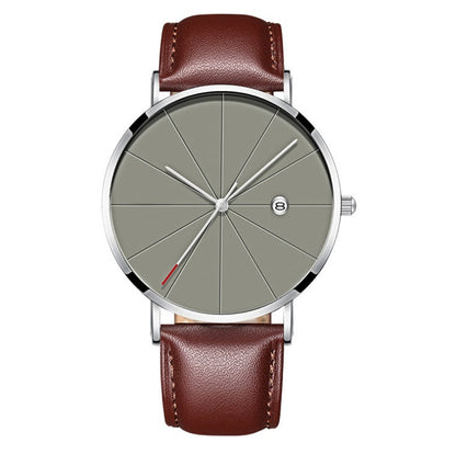 Creative Waterproof Quartz Watch for Men: Simple Calendar Design A&S Collection