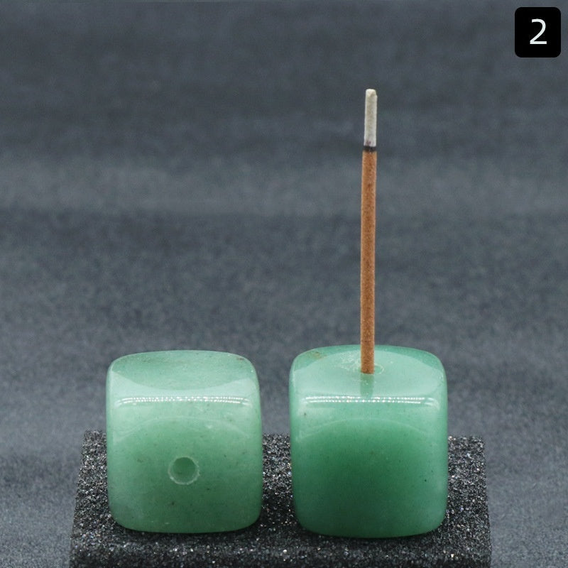 Exquisite crystal agate incense holders—add elegance to any space. CJ