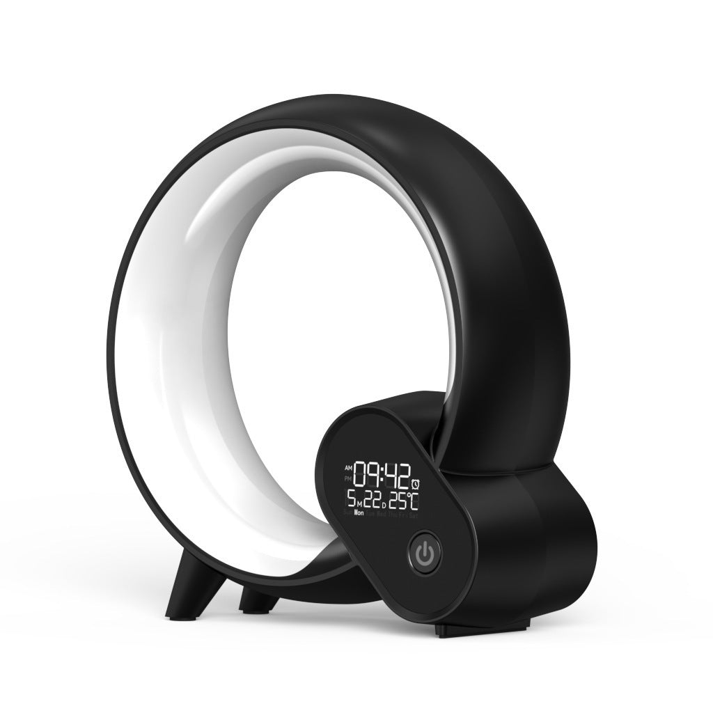 Creative Q Light Analog Sunrise Digital Display Alarm Clock Bluetooth Audio Intelligent Wake-up Q Colorful Atmosphere Light A&S Collection