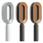 Self Cleaning Hair Brush For Women One-key Cleaning Hair Loss Airbag Massage Scalp Comb Anti-Static Hairbrush CJ