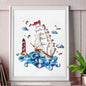 Quilted Paper Illustration Material Package Set Lobby Decoration Painting Slot A&S Collection