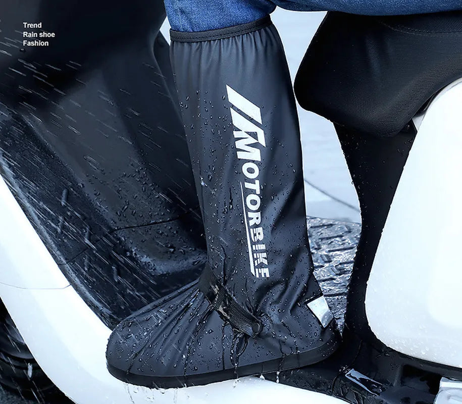 High Tube Rain Shoe Covers Hot Sell Creative Waterproof Reusable Motorcycle Cycling Bike Rain Boot Rainproof Shoes Cover A&S Collection