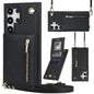 Card Crossbody Zipper Bracket Leather Phone Case A&S Collection