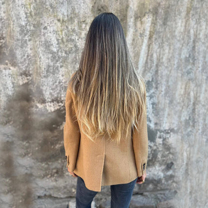 Ins Button Lapel Short Blazer Winter Fashion Commuter Jacket Outwear Women's Clothing A&S Collection