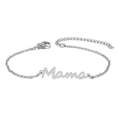 Europe and the United States cross-border hot Mama stainless steel letter necklace Mother's Day series women accessories manufacturers wholesale A&S Collection