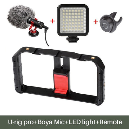 Ulanzi Handheld Smartphone Video Rig Stabilizer | Compatible with Apple & Samsung for Live Streaming, YouTube Filmmaking & Vlogging CJ