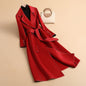 Elegant mid-length Herben-style cashmere coat, perfect for chic autumn and winter fashion." A&S Collection