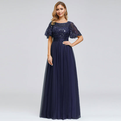 Elegant Women's Long Evening Dress: Perfect for Show Performances, Formal Events, and Captivating Moments A&S Collection