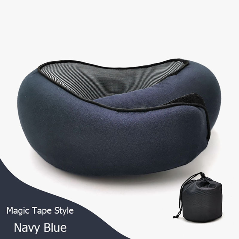 Travel Neck Pillow Non-Deformed Airplane Pillow Travel Neck Cushion Durable U-Shaped Travel Memory Cotton Nap Neck Pillow A&S Collection