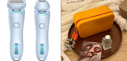 2 In 1 Hair Removal Epilator USB Rechargeable Trimmer Women Body Razor Face Leg Armpit Bikini Hand Pubic Shaver Hair Remover A&S Collection