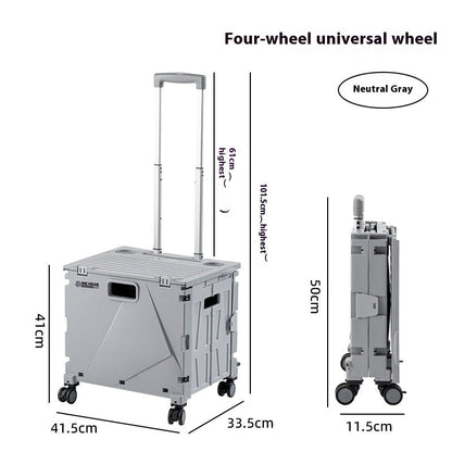 Household Portable Folding Supermarket Trolley CJ