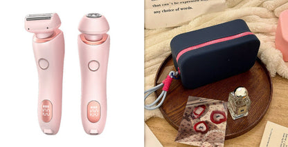 2 In 1 Hair Removal Epilator USB Rechargeable Trimmer Women Body Razor Face Leg Armpit Bikini Hand Pubic Shaver Hair Remover A&S Collection