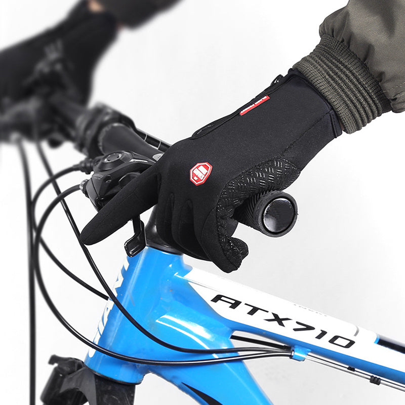 Winter Gloves Touch Screen Riding Motorcycle Sliding Waterproof Sports Gloves With Fleece A&S Collection