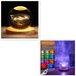 LED Water Ripple Ambient Night Light USB Rotating Projection Crystal Table Lamp RGB Dimmable Home Decoration 16 Color Gifts A&S Collection