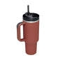 40 Oz Tumbler With Handle Straw Insulated, Stainless Steel Spill Proof Vacuum Coffee Cup Tumbler With Lid Tapered Mug Gifts For Valentine Lover Suitable For Car Gym Office Travel A&S Collection