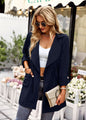 Women's Fashion Temperament Leisure Solid Color Coat Top