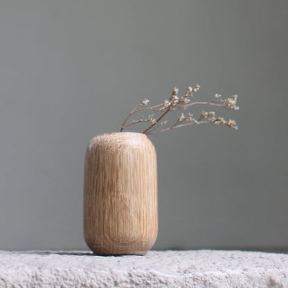 Japanese Style Groceries Solid Wood Dried Flowers And Flowerpot Wooden Craftwork Ins Vase A&S Collection