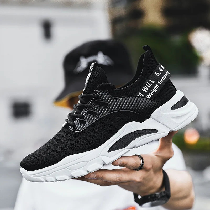 Various Styles of Men's Flying Woven Breathable Student Leisure Mesh Walking and Running Shoes A&S Collection