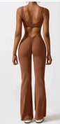 Tight Yoga Bodysuit Casual Hollow Seamless Womens Clothing A&S Collection