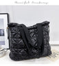 Elegant cloud tote: spacious, single shoulder, and soft down design A&S Collection
