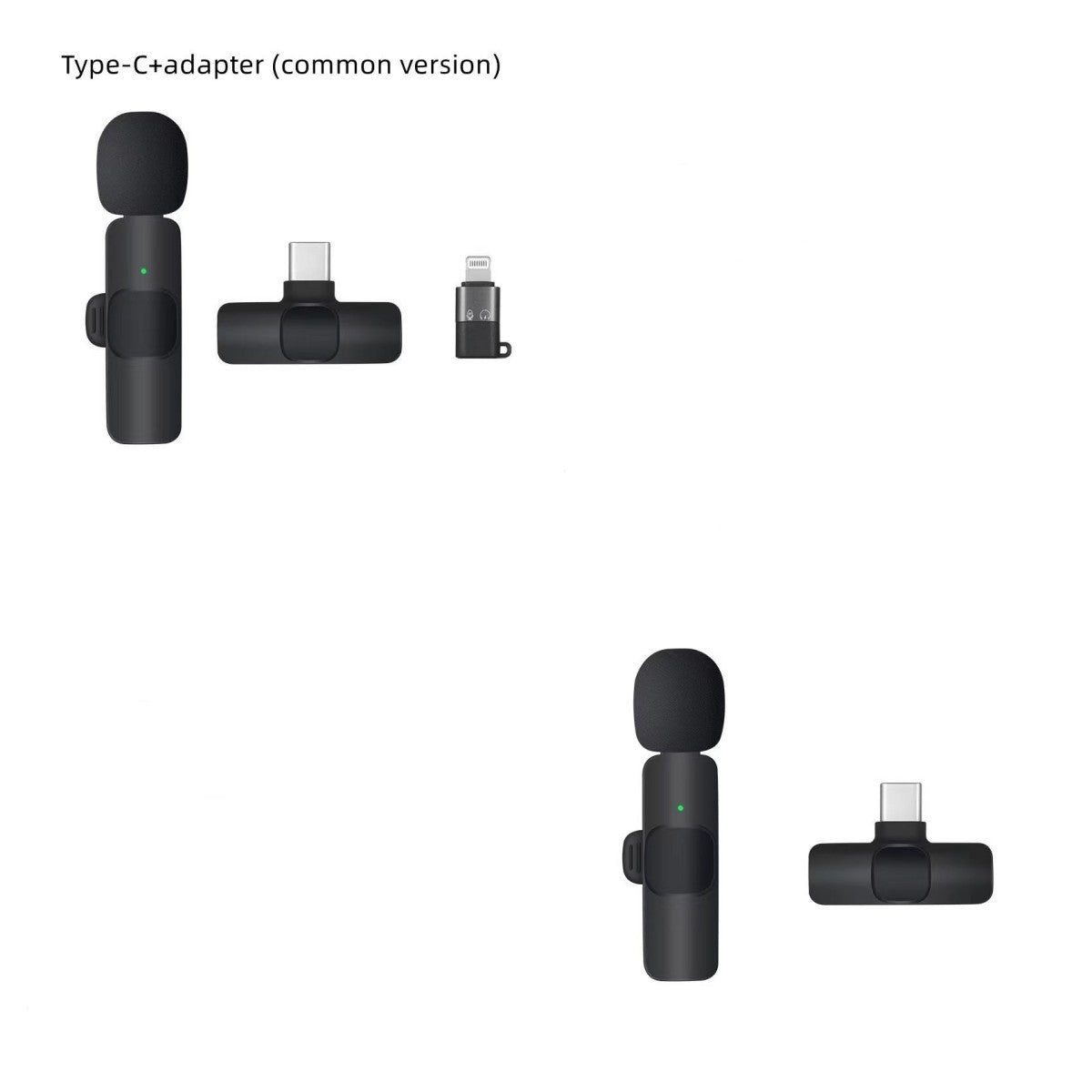 Dual Wireless Lavalier Microphone - Perfect for Outdoor Use with Crystal-Clear Audio CJ