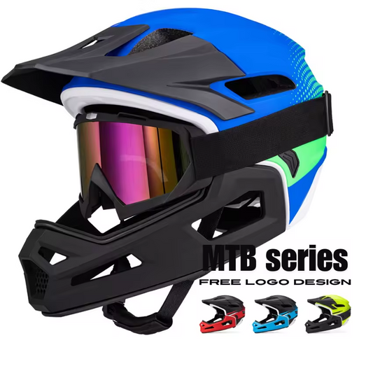 Downhill Cycle MTB Fullface Helmet Detachable Chin Pad Mountain Bike Full Face Helmet For Bike Bicycle Helmet Full Face A&S Collection