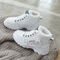 Fleece Lace-up Boots Winter Warm Short Plush High-top Shoes A&S Collection