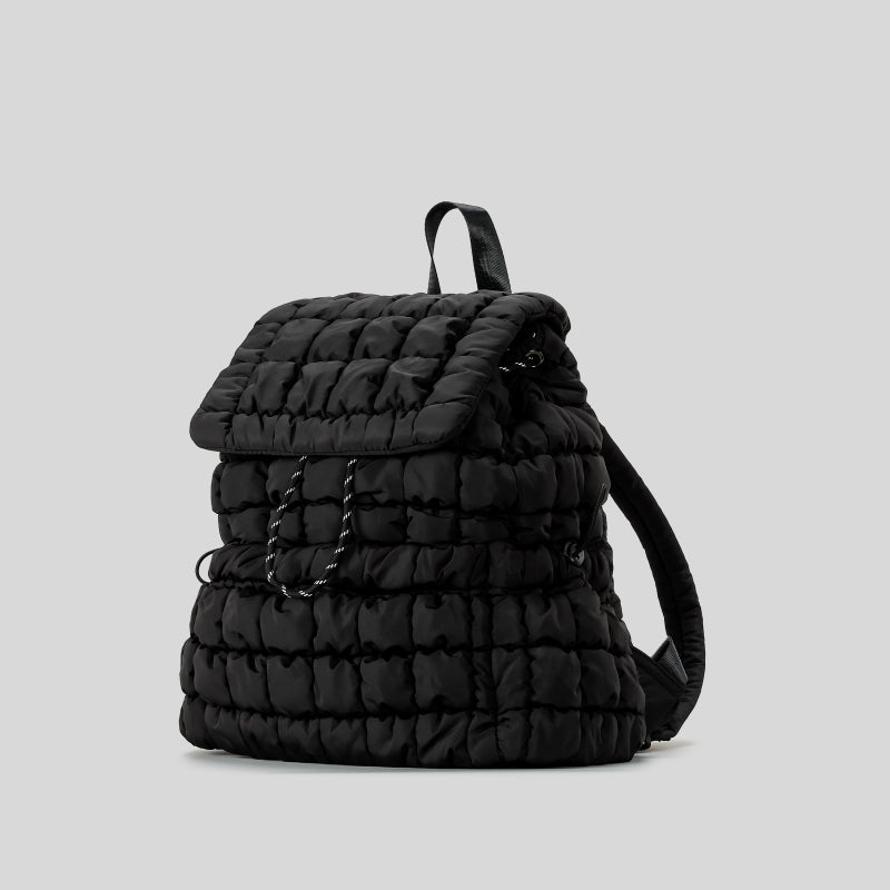 Stylish ruffled cloud backpack: spacious, perfect for winter travel and students A&S Collection