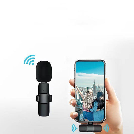 Dual Wireless Lavalier Microphone - Perfect for Outdoor Use with Crystal-Clear Audio CJ