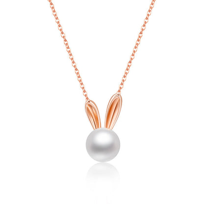 S925 Sterling Silver Freshwater Pearl Pendant - Elegant Clavicle Chain for Timeless Style CJ