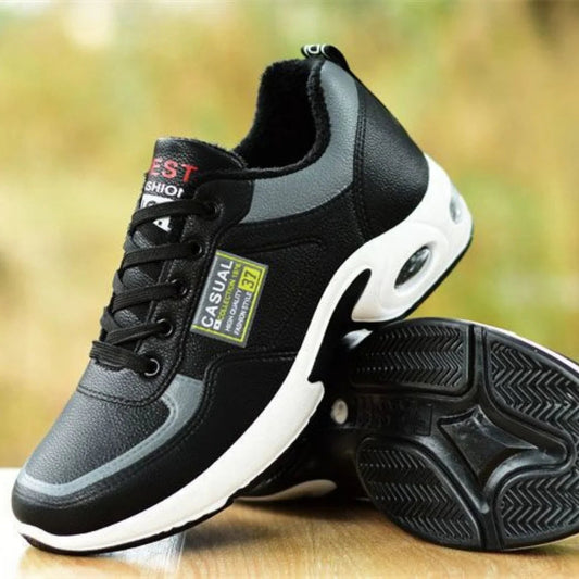 Spring trend sports men's shoes Lace-up thick sole casual breathable fashion shoes Large size Wear skid resistance A&S Collection