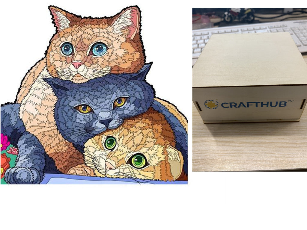 Animal Puzzle Craft Hub: A3 Size Creativity Kit for All Ages A&S Collection