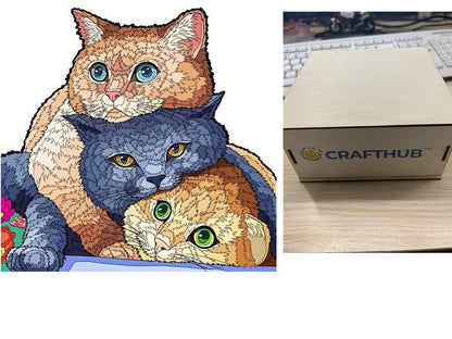 Animal Puzzle Craft Hub: A3 Size Creativity Kit for All Ages A&S Collection