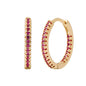 Elegant Multicolor Zircon Circle Ear Clip Earrings for Women – Perfect Fashion Accessory for Any Occasion CJ