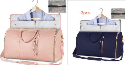 Large Capacity Travel Duffle Bag Women's Handbag Folding Suit Bag Waterproof Clothes Totes A&S Collection