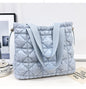 Elegant cloud tote: spacious, single shoulder, and soft down design A&S Collection
