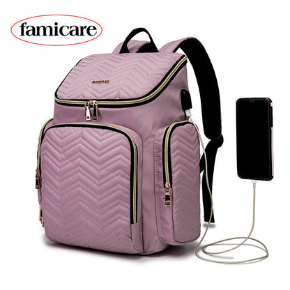 Large capacity mother and baby bag cross-border fashion women mother bag waterproof mother bag A&S Collection