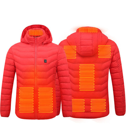 New Heated Jacket Coat USB Electric Jacket Cotton Coat Heater Thermal Clothing Heating Vest Men's Clothes Winter A&S Collection
