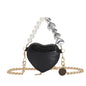 Mini Love-shape Pearls Handbag Fashion Cute Chain Lipstick Bag Women's Bright Candy Color Shoulder Messenger Bag A&S Collection