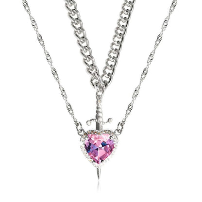 One arrow piercing couple pendant A&S Collection