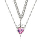 One arrow piercing couple pendant A&S Collection